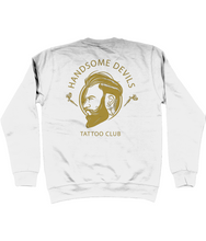 Load image into Gallery viewer, White &amp; Gold Sweatshirt - Rear Logo

