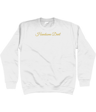 Load image into Gallery viewer, White &amp; Gold Sweatshirt - Rear Logo

