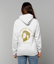 Load image into Gallery viewer, White &amp; Gold Hoodie - Rear Logo
