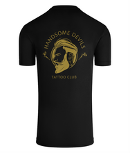 Load image into Gallery viewer, Kids Performance T-shirt - Black &amp; Gold - Rear Logo
